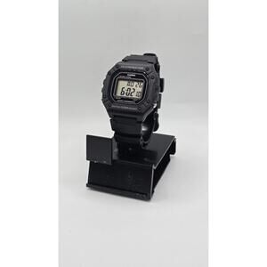 CASIO W218H-1A 7 Year Battery WR50m Standard Digital Watch Black Resin